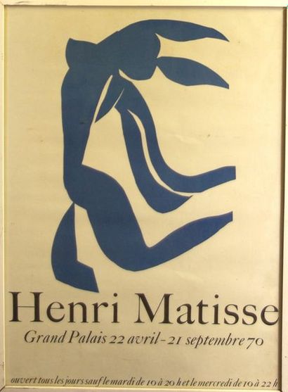 null Affiche encadrée «Henri Matisse» Grand Palais 1970 + «Marx Ernst, lithographies...
