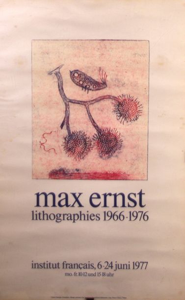 null Affiche encadrée «Henri Matisse» Grand Palais 1970 + «Marx Ernst, lithographies...