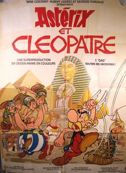 null Affiche du film: «Astérix et Cléopâtre» Petites déchirures.
120x160 cm.