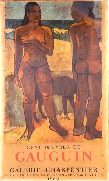 null «Cent oeuvres de Gauguin» Galerie Charpentier. 1960. Marges du haut écourtées....