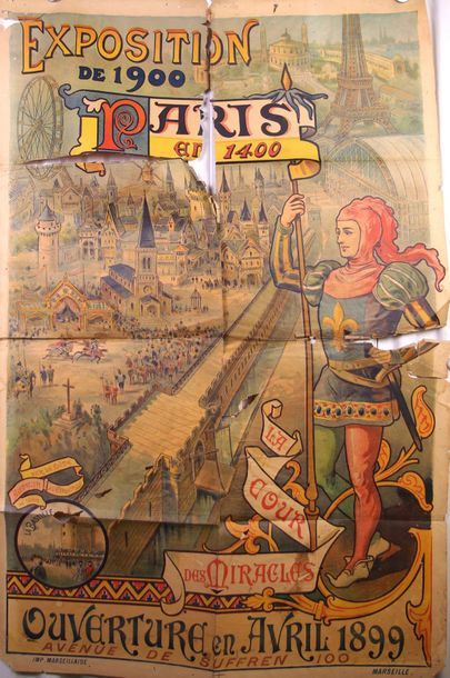 null Exposition de 1900 «Paris en 1400» Ouverture Avril 1899
Avenue de Suffren. 160...