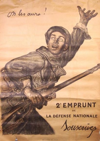 null Abel Faivre: «On les aura, 2ième emprunt de la défense nationale» 1916. 120...