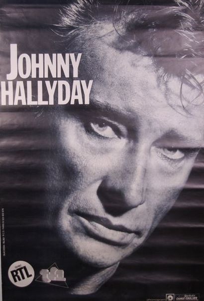 null Affiche Johnny Halliday. RTL. 80 x 120 cm.