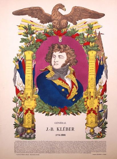 null Image d'Epinal: «Général Kleber» Série numérotée. 65 x 50 cm.