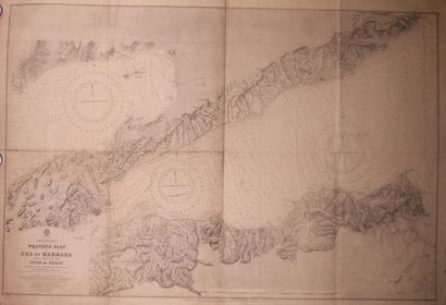 null Carte «Mer de Marmara» vue faite par Wharton entre 1872 et 1880.
75 x106 cm...