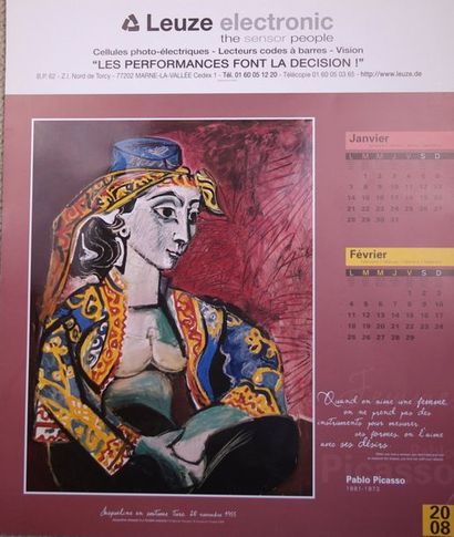 null Calendrier: «Femmes» Par Pablo Picasso. Edité par Leuze
Electronic. 20/08.