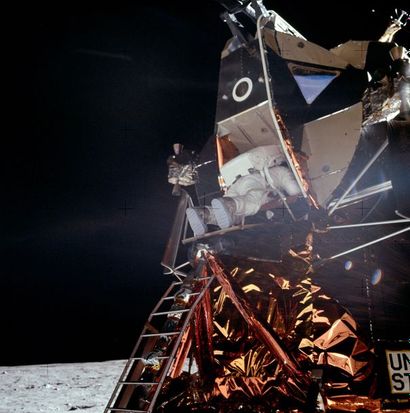 null Nasa. Mission historique Apollo 11. 20 juillet 1969. Le deuxième homme sur la...