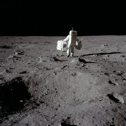 null Nasa. Mission historique Apollo 11. 20 juillet 1969. Cette photographie montre...