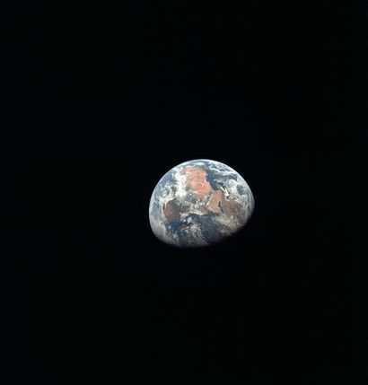 null Nasa. Mission historique Apollo 11. Juillet 1969. GRAND FORMAT. Célèbre vue...