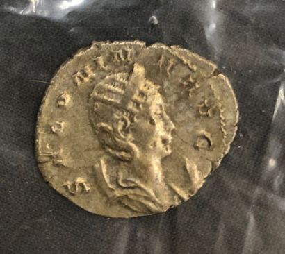 null Représentation d'une monnaie romaine d'argent.