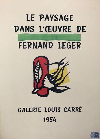 null Fernand Léger


Affiche de l’exposition a la galerie Louis Carré en 1954


59,5...