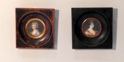 null Ecole française vers 1900

Deux portraits de jeunes femmes

Miniatures

diam...