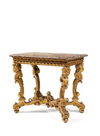 null TABLE - CONSOLE XVIII° SIECLE
Belle table - console en bois richement sculpté...