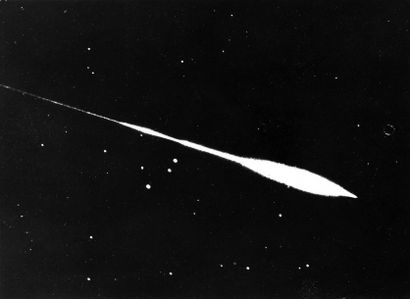 null Nasa. Observation d'une comète au mois de juillet 1955.Tirage argentique d'époque....