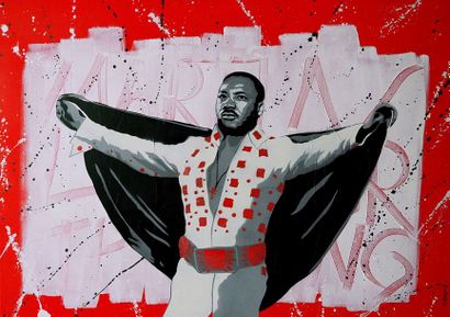 Alex TREMA Martin Luther The King/Série Confusion, 2018
Technique mixte sur toil...