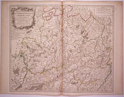 null Carte de 1749: «Partie septentrionale du Comté de BOURGOGNE ou FRANCHE-COMTÉ,...
