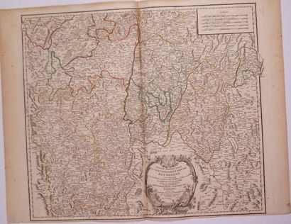 null Carte de 1752: «Partie méridionale du Gouvernement Général de BOURGOGNE où se...