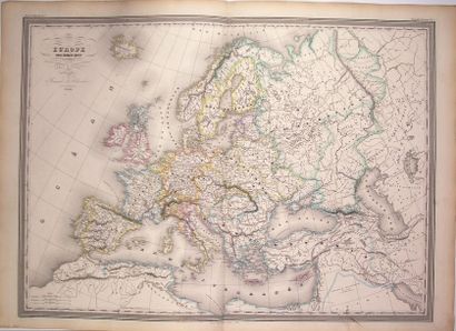null CARTES DE L'EUROPE. 14 Cartes géographiques in-plano. Bon état général.
Isles,...