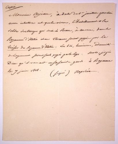 null MÉNEVAL (Claude François, Baron; alias de Méneval), 1778-1850 - Secrétaire intime...