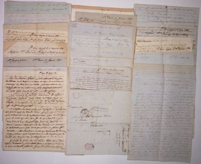 null SÉNÉGAL. GORÉE. NANTES (44). 41 Lettres de 1826 à 1837:
Correspondance de 40...