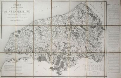 null SEINE MARITIME. 1830; «CARTE du Département de la SEINE INFÉRIEURE d'après les...