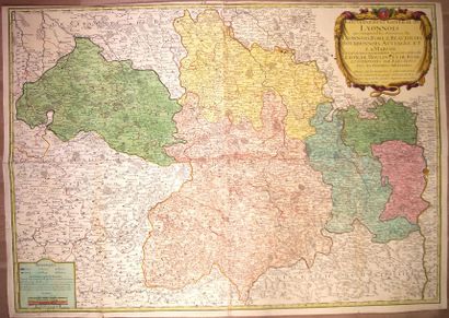null Carte de 1721: «Gouvernement général du LYONNOIS qui comprend les Provinces...