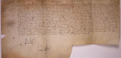 null LANDES. 1511 - LANGUEDOC & GUYENNE (LOUIS XII) - Lettres de LOUIS XII Roy de...