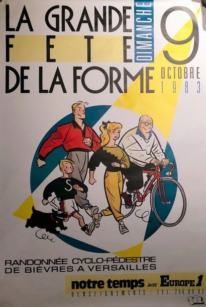 CHALAND Grande affiche La fête de la forme en 1983
Environ 200 x 120 cm