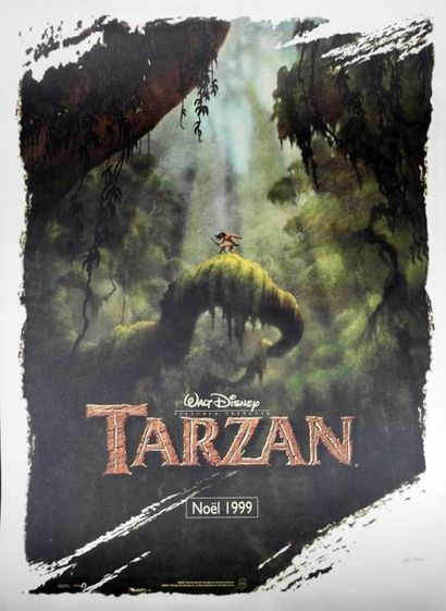 DISNEY Affiche Tarzan, tirage numéroté à 2000 exemplaires
80 x 60 cm