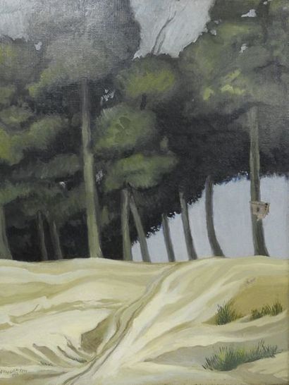 Frucier-Fem «Paysage»
Huile sur toile signée et datée 1933 en bas à gauche
65 x 50...