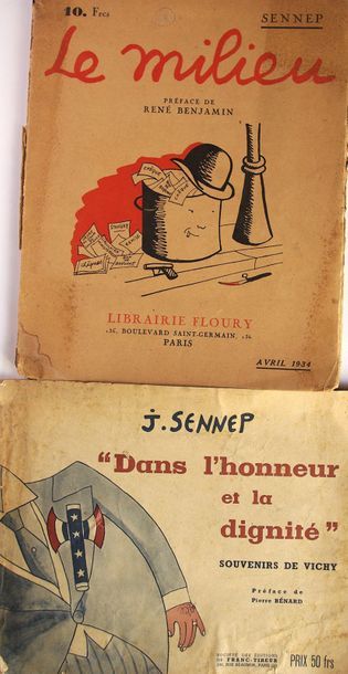 null J. Sennep : « Le milieu » Préface de René Benjamin. Avril 1934. Paris, librairie...