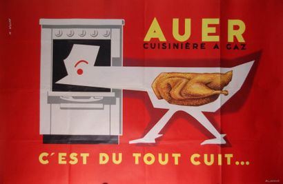 null Wolff Marcel : « Auer, cuisines à gaz » Imp. Aljanvic. 75 x115 cm