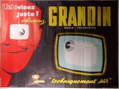 null At HG Joli : « Televisez juste, Choisissez Grandin » Imp. Chauffour. 116 x 157...