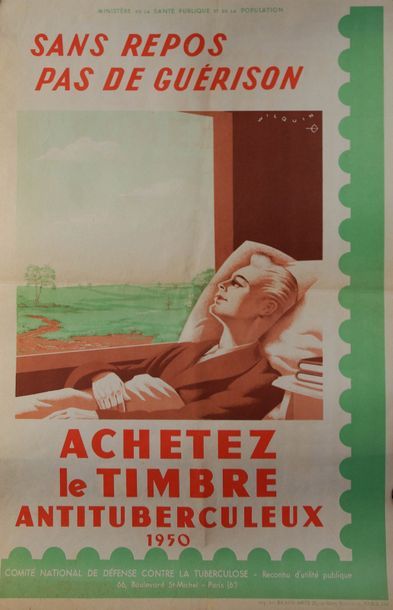 null « Achetez le timbre antituberculeux. 1960 » Imp. des Beaux Arts. 39 x 60 cm