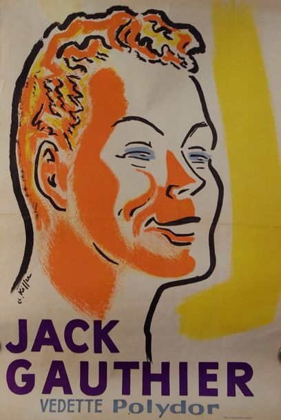null Kiffer Charles (1902-1992). «Jack Gauthier – Vedette Polydor » Imp. A. Karcher...