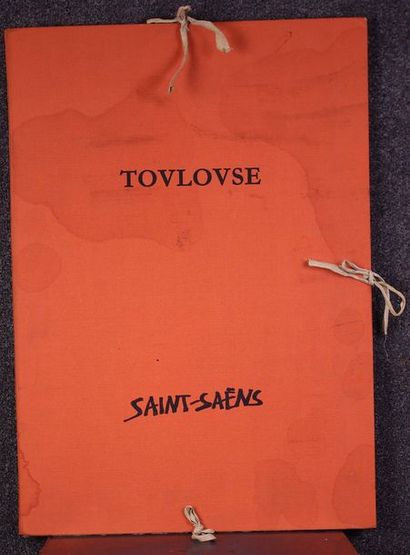 null Marc Saint Saëns (1903-1979) : « Toulouse » dédicacée. 8 lithos signées et numérotées...