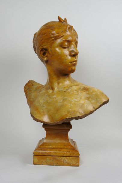 null Alexandre Falguière (1831-1900), D'après

Buste de Diane

Grand Sujet en marbre...