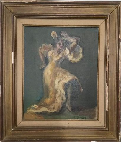 null Alexis Hinsberger (1907-1996) : Danseuse Espagnole H/T SBD 41 x 33 cm