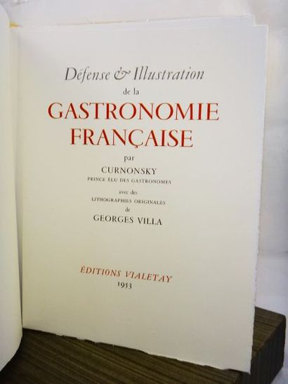null CURNONSKY. Défense & Illustration de la Gastronomie Française par Curnonsky,...