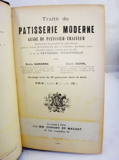 null DARENNE, Emile et DUVAL, Emile. Traité de Patisserie Moderne. Guide du Patissier-Traiteur...