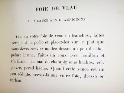 null FRANCOISE, Mademoiselle. Les Cent recettes de Mlle Françoise. Paris, Ollendorff,...