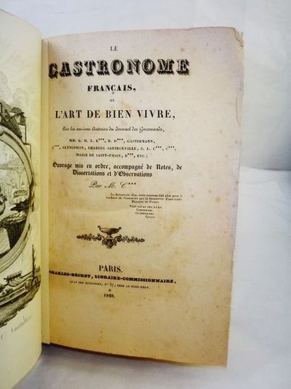 null GRIMOD de la REYNIERE, Alexandre-Balthazar-Laurent et CADET-GASSICOURT. Le Gastronome...