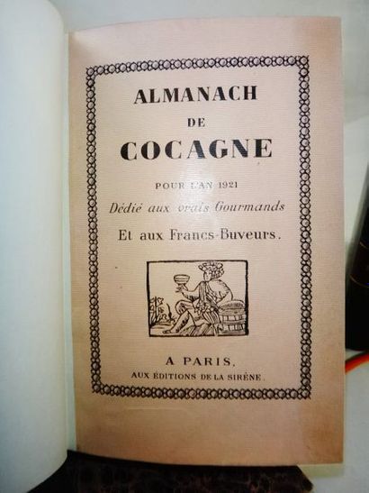 null GUEGAN, Bertrand. Almanach de Cocagne 1920-1921-1922. Paris, Editions de la...
