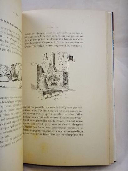 null HACHEZ, Henri. La Cuisine à travers l'Histoire. Bruxelles, Schepens, 1900. In-8,...