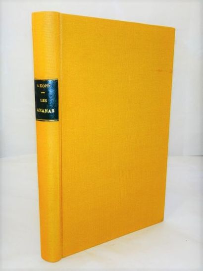 null KOPP, A. Les Ananas. Culture - Utilisation. Paris, Paul Chevalier, 1929. In-4...
