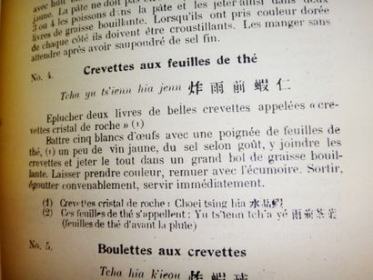 null LECOURT, H. La Cuisine Chinoise. Pékin, Nachbaur, 1925. Grand in-8, broché,...