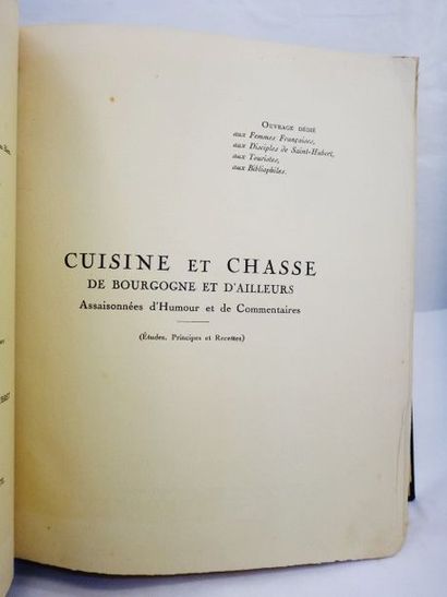 null BLANDIN, Charles. Cuisine et Chasse de Bourgogne et d'ailleurs. Assaisonnées...