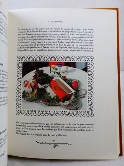 null POINT, Fernand. Ma Gastronomie. Paris, Flammarion, 1969. In-4, toile brune de...