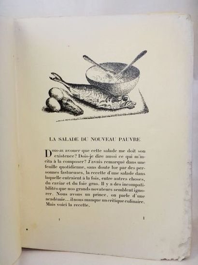 null POIRET, Paul. 107 recettes et curiosités culinaires. Paris, Henri Jonquières,...
