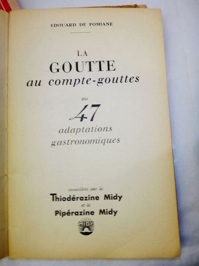 null POMIANE, Edouard. Vingt plats qui donnent la Goutte (Unice ad usum Medicorum)....